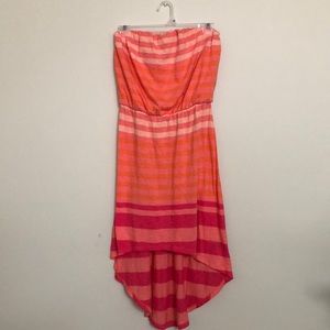 Express Strapless High-low